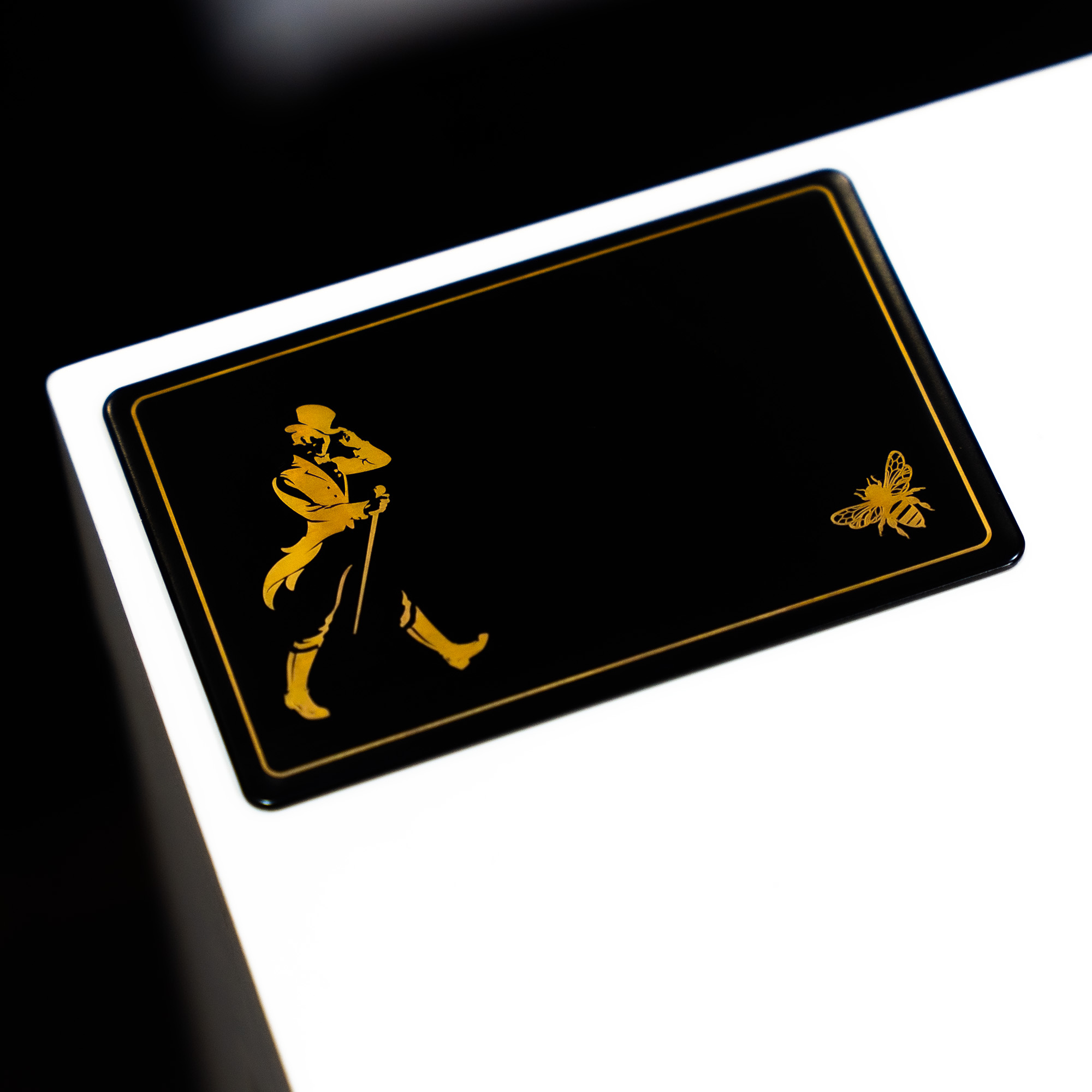Black Metal Engraved Digital Business Cards - Media 7