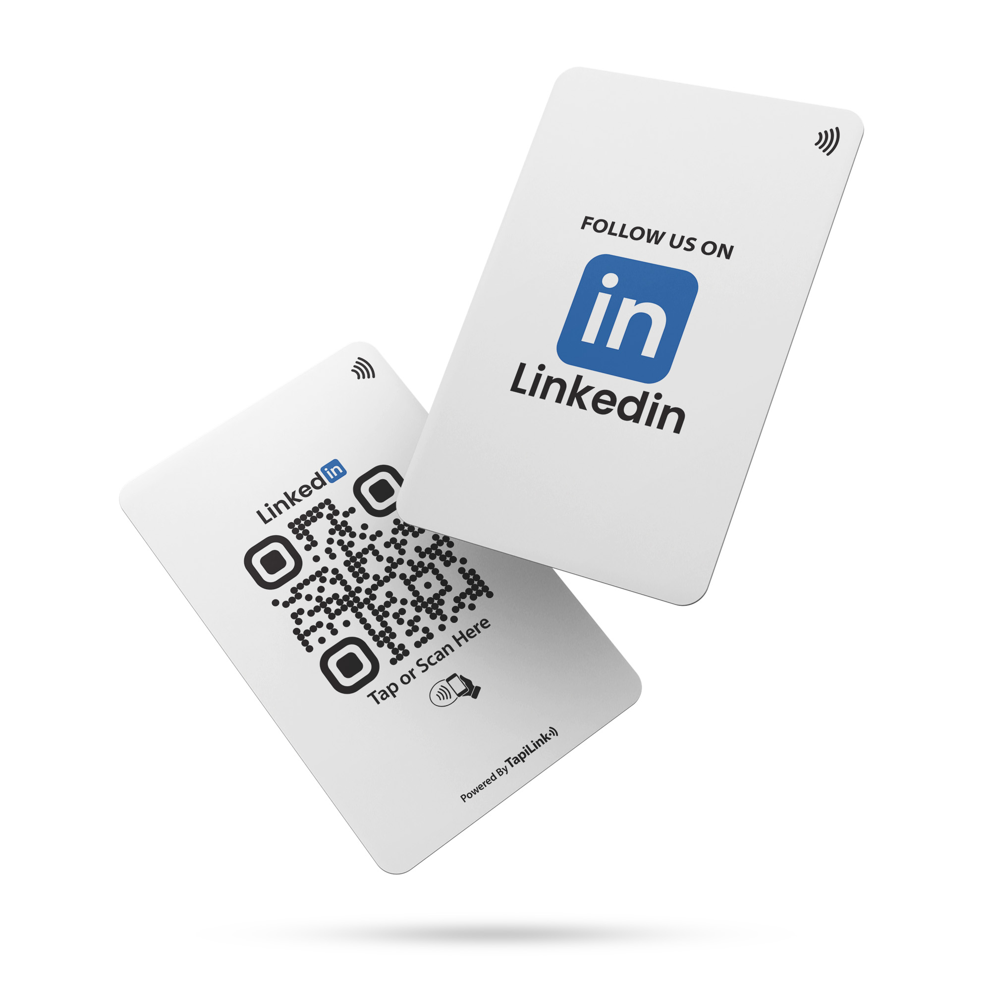 QR and NFC LinkedIn Followers Card