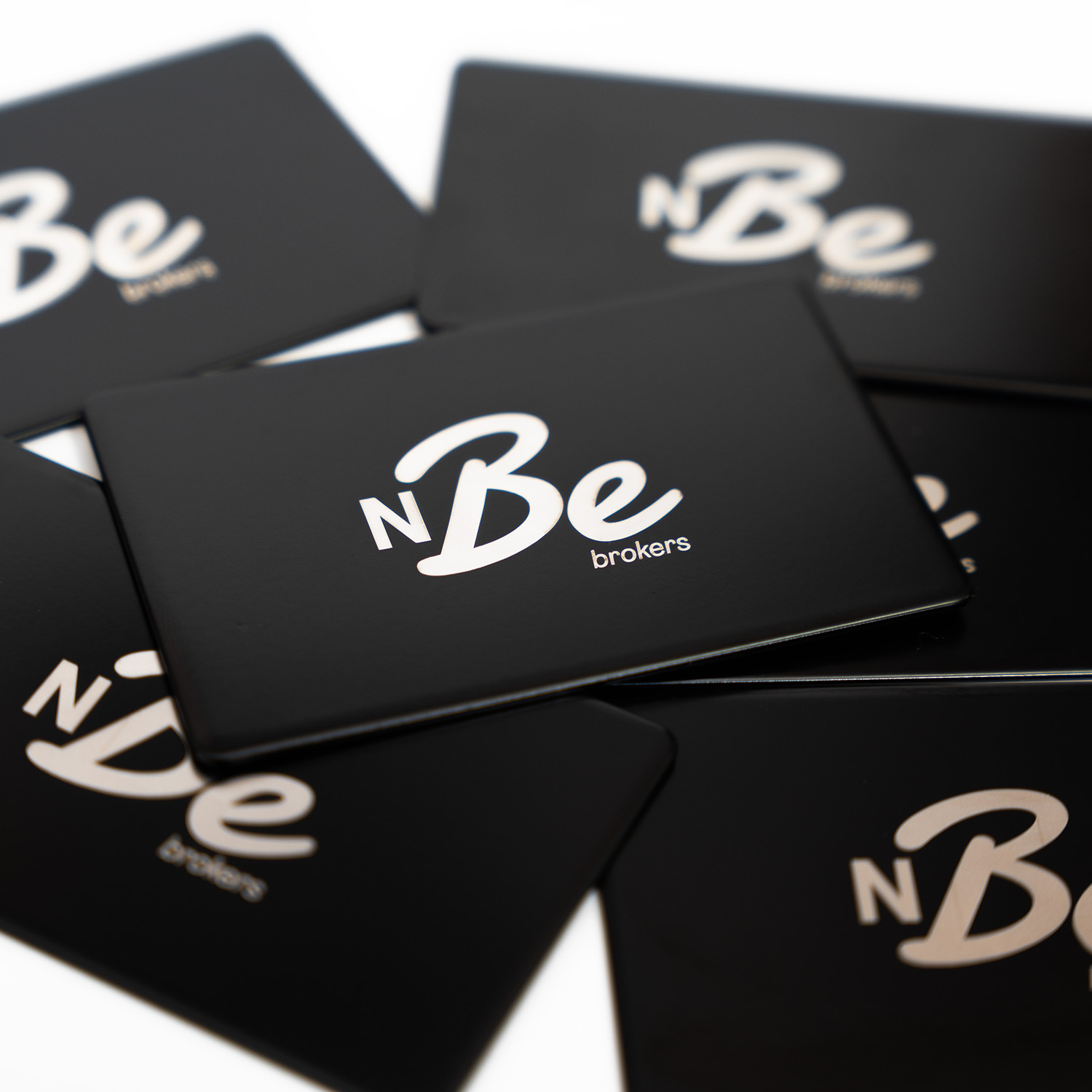 Black Metal Engraved Digital Business Cards - Media 3