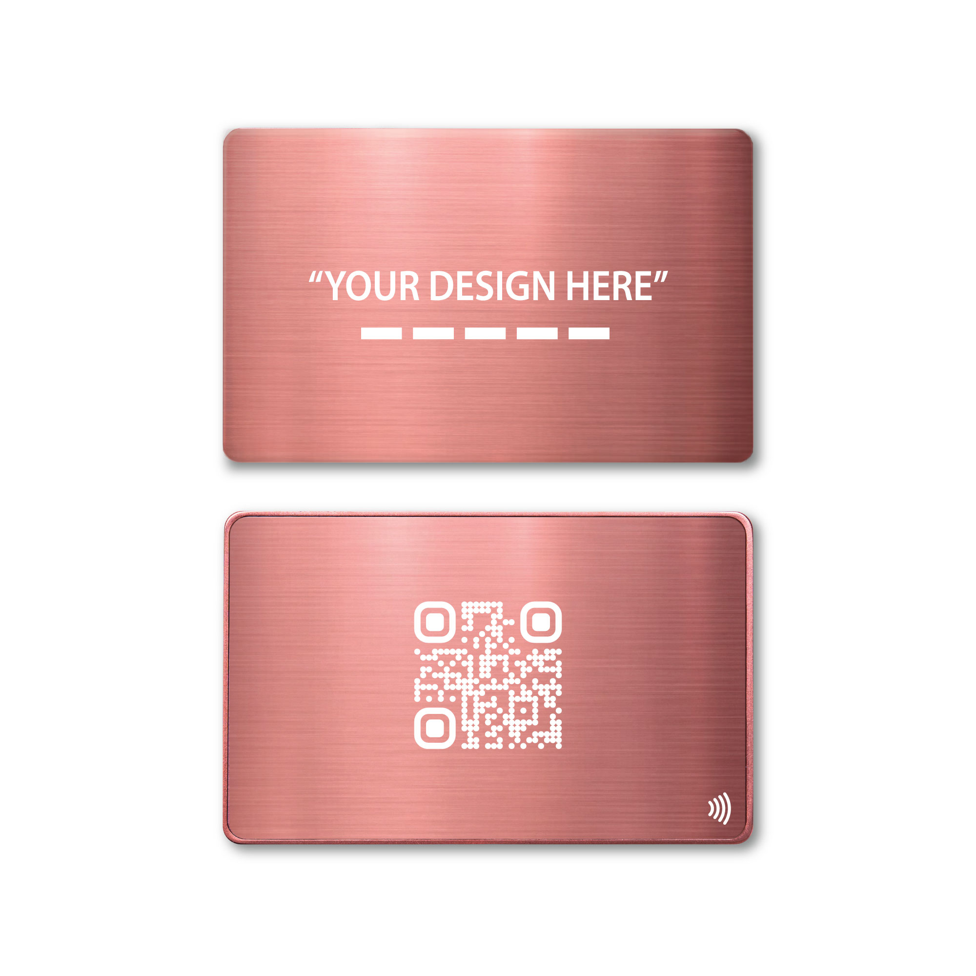 Metal Rose Gold Digital Business Cards