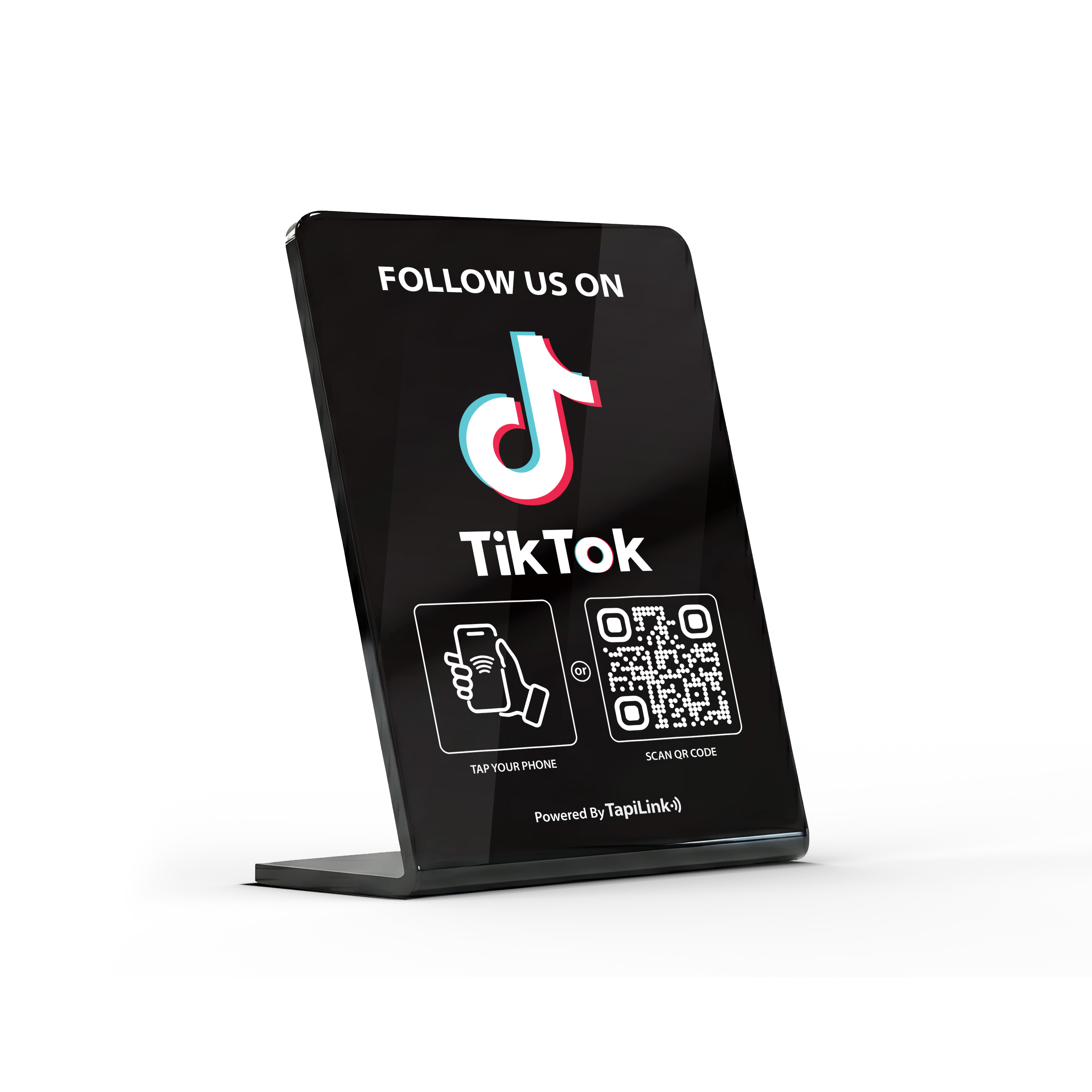 QR and NFC TikTok Followers Stand