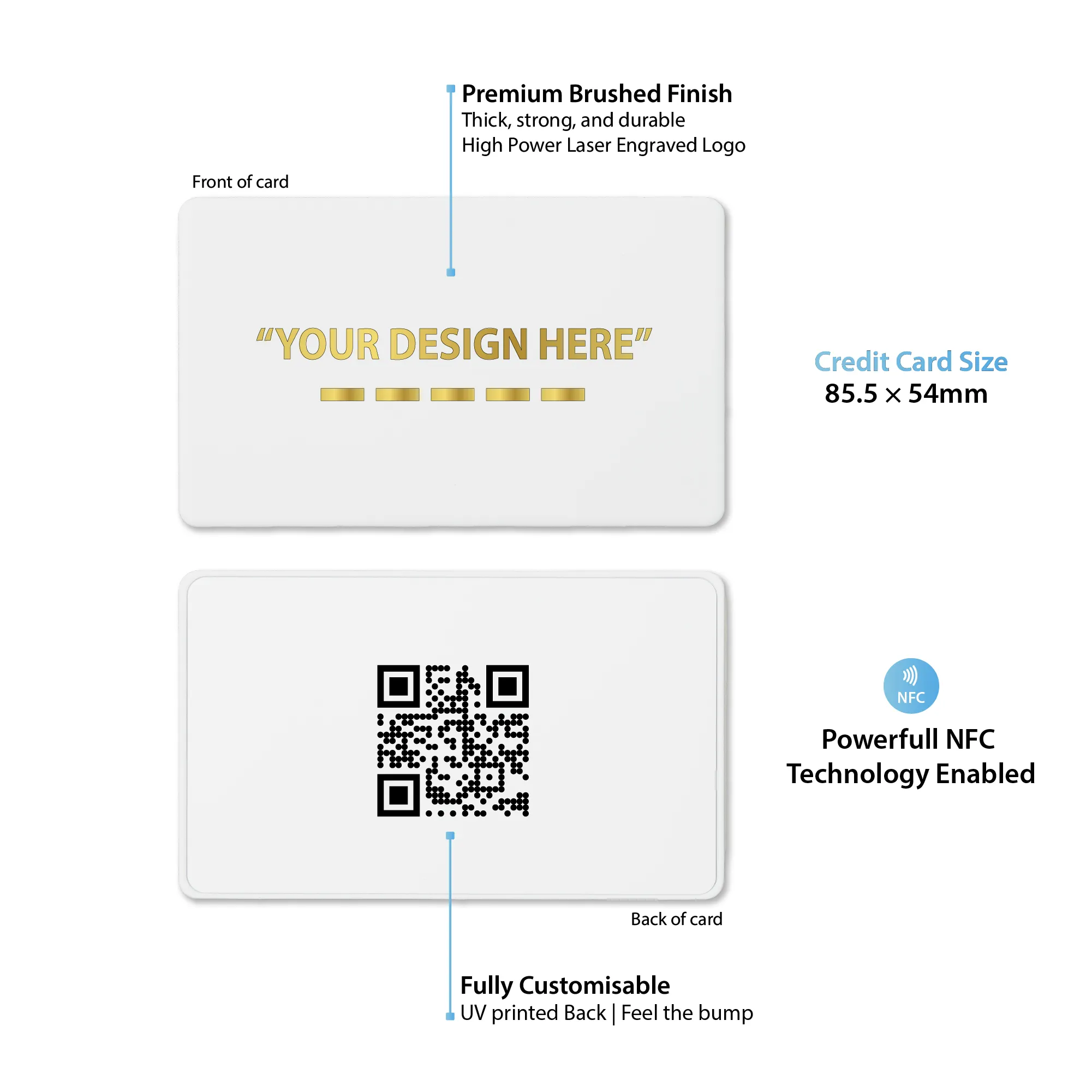 Metal White Digital Business Cards - Media 6