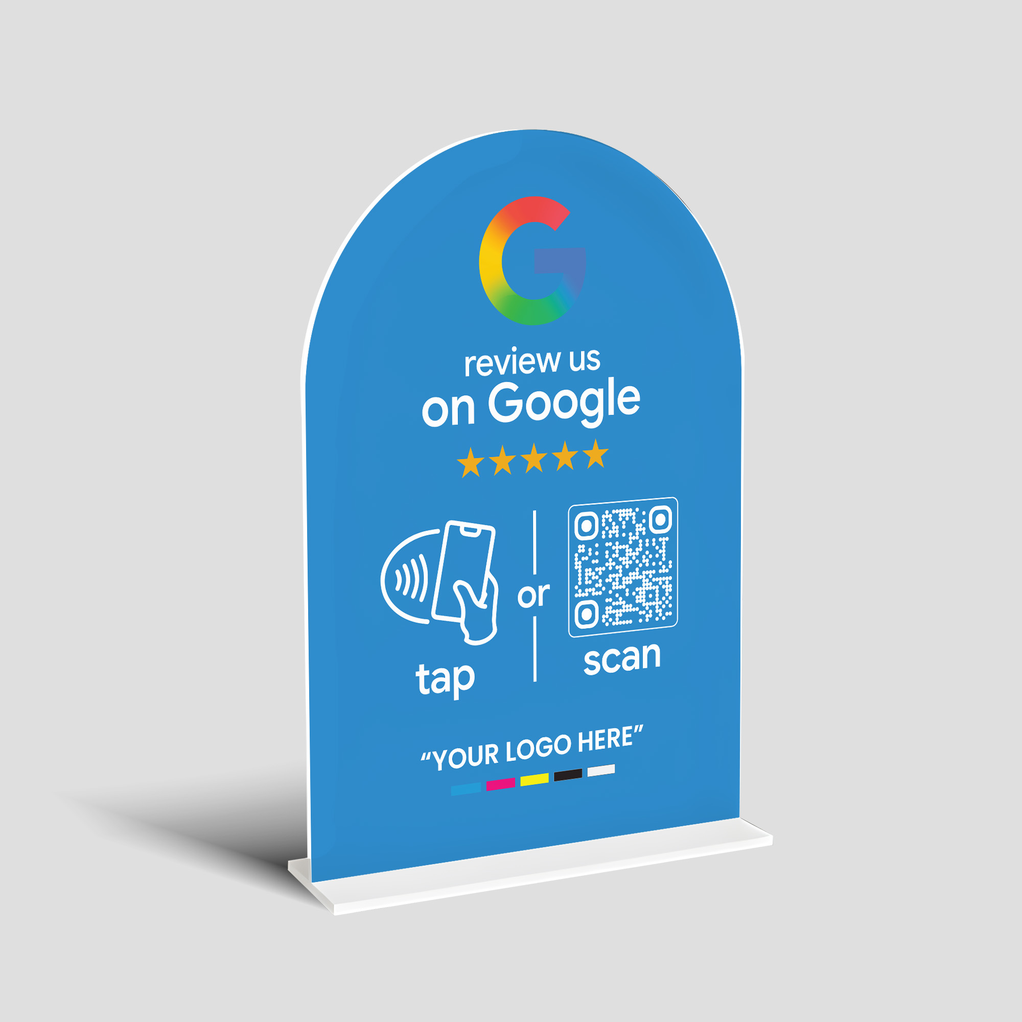 Fully Customised Acrylic A5 Multi-Link Stand | NFC & QR Code - Media 5