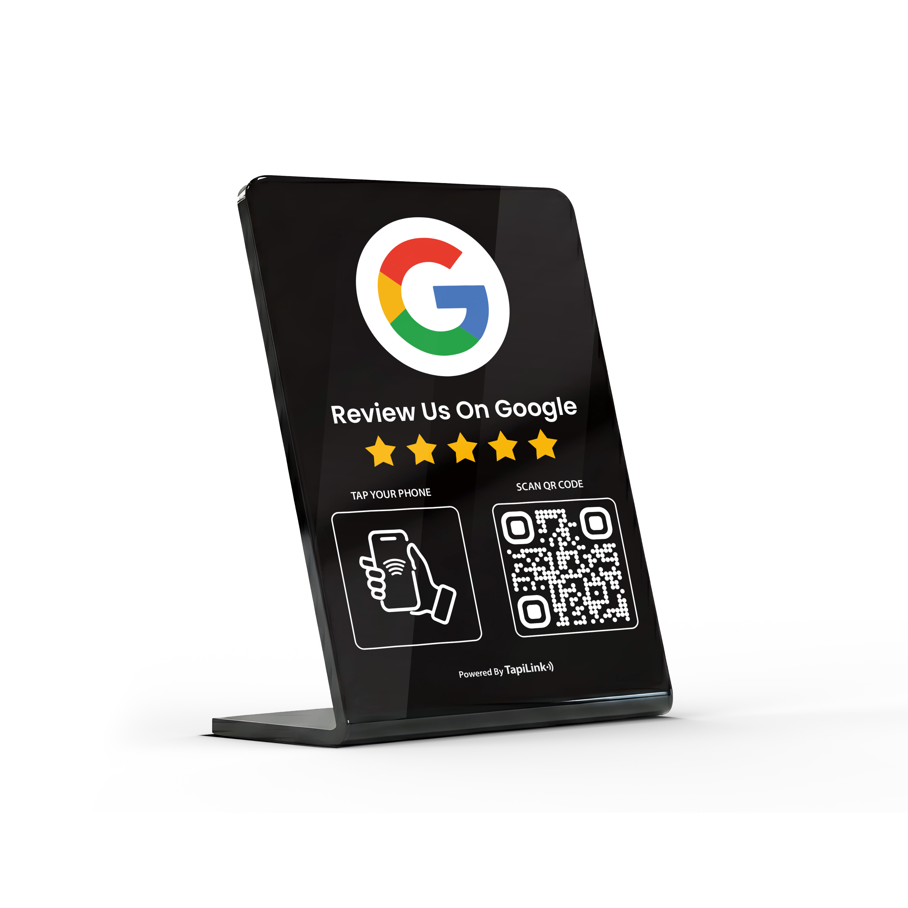 QR and NFC Black Google Review Stand - Media 5
